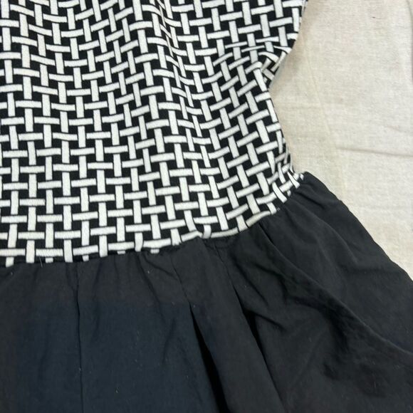 Mainstream Vintage 70s Gingham Open Back Stretch Romper Swimsuit Size 8 - Picture 12 of 14